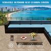 Waterproof Outdoor Sofa Cushion Covers with Zipper, 2-Pack, 60 x 60 x 10 cm view 2