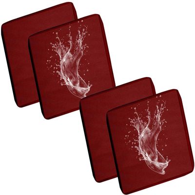 Waterproof Outdoor Sofa Seat Cushion Covers with Zipper, 4-Pack, 50 x 55 x 10 cm (B5)