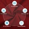 Waterproof Outdoor Sofa Seat Cushion Covers with Zipper, 4-Pack, 50 x 55 x 10 cm (B5) view 3