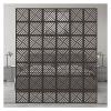Waterproof Wood-Plastic Hanging Room Dividers for Elegant Home and Office Decor (Black, 60 Pcs) view 1