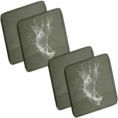 Waterproof Outdoor Sofa Cushion Covers with Zipper, 4-Pack, 50 x 45 x 10 cm