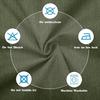 Waterproof Outdoor Sofa Cushion Covers with Zipper, 4-Pack, 50 x 45 x 10 cm view 3