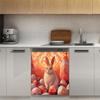 Woltant Easter Bunny Art Egg Magnetic Dishwasher Cover, 23 x 26 in view 3
