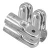 Zerodeko 2-Piece Stainless Steel L-Shaped Pipe Connectors for Handrails and Clothing Rods view 1