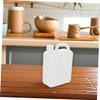Luxshiny 2-Pack 1 L Flat Plastic Jugs with Lids, White view 4