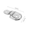 VALICLUD 8-Piece Iron D-Ring Mounting Plates, Silver, for Boat Accessories and Tie-Downs view 2
