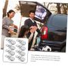 VALICLUD 8-Piece Iron D-Ring Mounting Plates, Silver, for Boat Accessories and Tie-Downs view 3