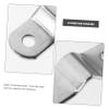VALICLUD 8-Piece Iron D-Ring Mounting Plates, Silver, for Boat Accessories and Tie-Downs view 4