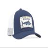 Bajo Flat-Brim Fishing Hat - Marine Art Snapback Trucker Cap with Embroidered Ocean Design view 2