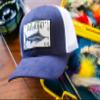 Bajo Flat-Brim Fishing Hat - Marine Art Snapback Trucker Cap with Embroidered Ocean Design view 4