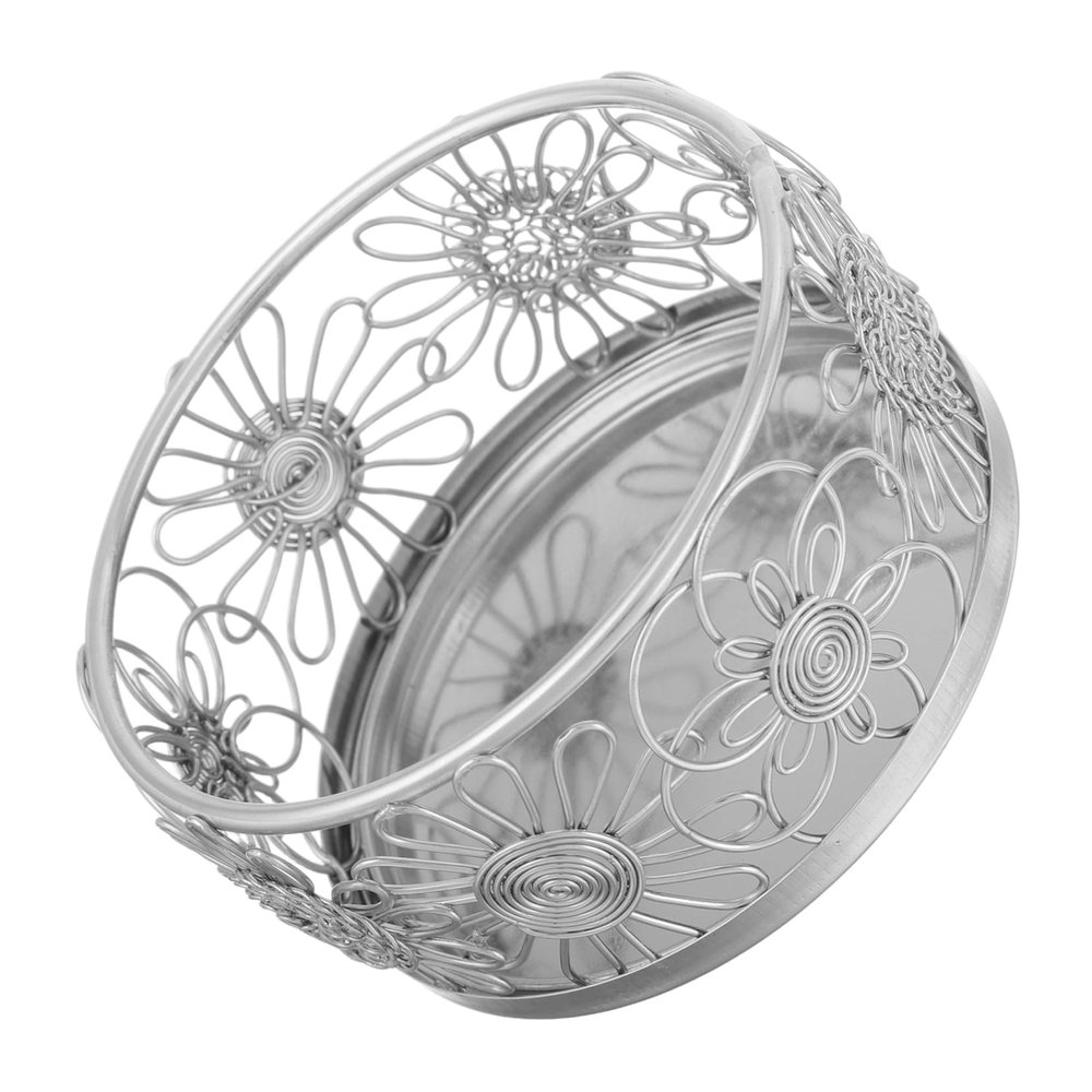 Abaodam Stainless Steel Paper Clip Holder, Small Round Desk Organizer