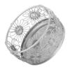 Abaodam Stainless Steel Paper Clip Holder, Small Round Desk Organizer view 1