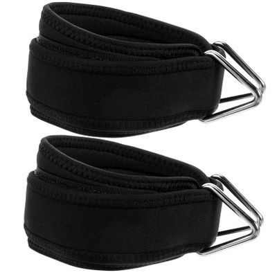 TOYANDONA Ankle Straps with Buckle Design, Neoprene and Galvanized Buckle for Gym Strength and Resistance Training