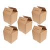 Square Brown Paper Shipping Boxes, 5-Pack for Moving view 1