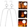 Toyvian 2-Piece Stainless Steel Hanging Grill Skewers, Multifunctional, Heat- and Cold-Resistant view 3