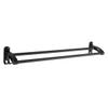 Double Black Aluminum Towel Bar for Wall Mounting view 1