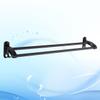 Double Black Aluminum Towel Bar for Wall Mounting view 2