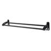 Double Black Aluminum Towel Bar for Wall Mounting view 3