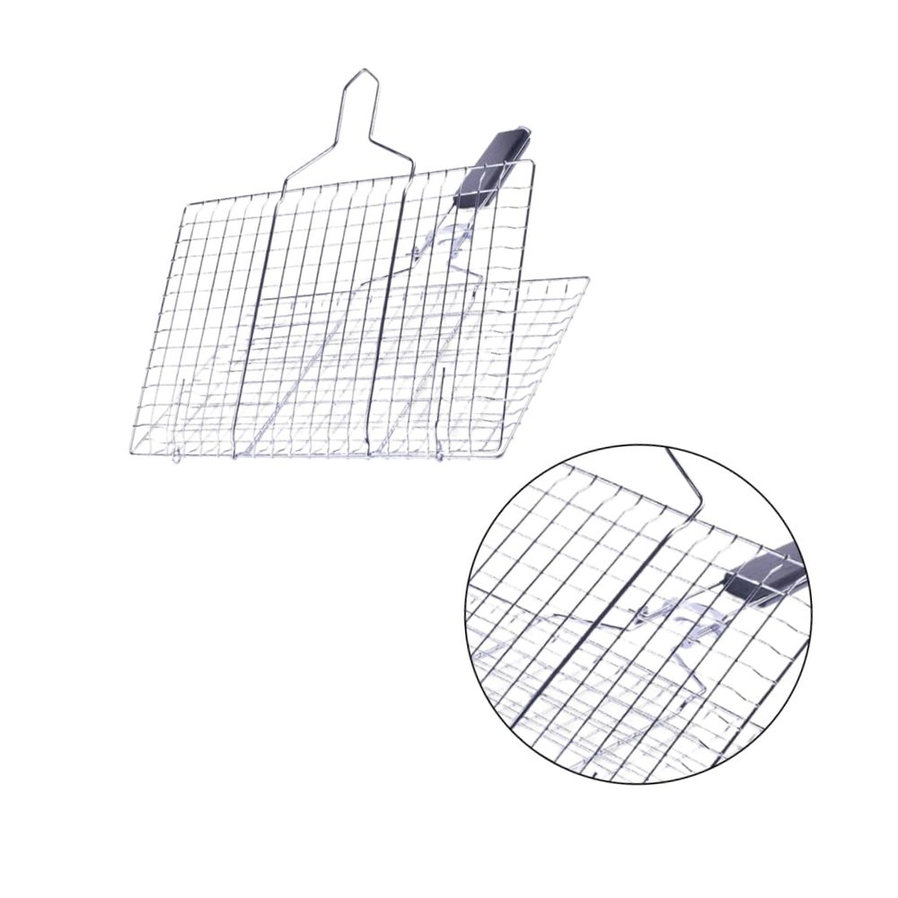 GLEAVI Removable Stainless Steel Grill Mesh, Thickened, Foldable, Easy to Clean