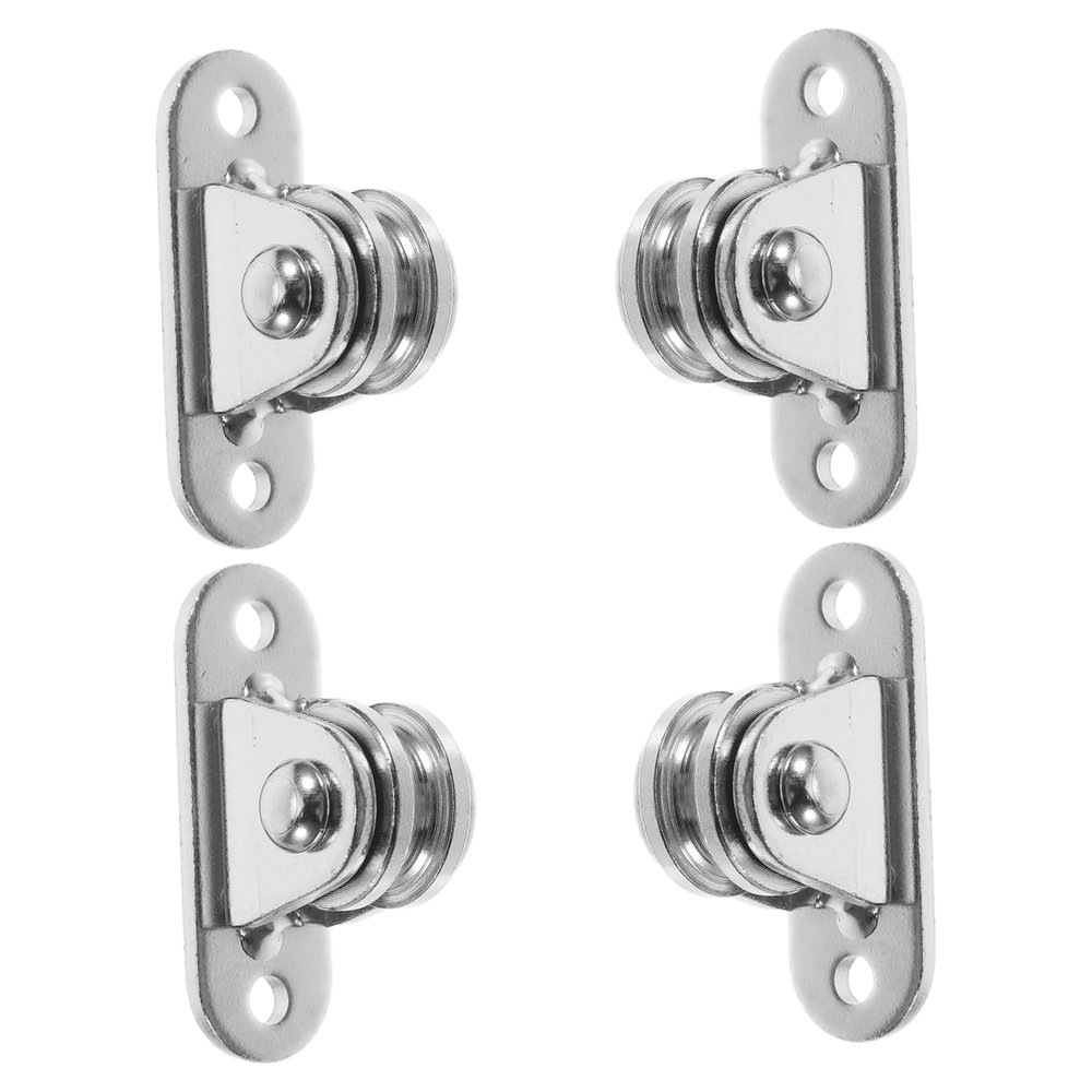 4-Piece Steel Bearing Pulley Blocks, Silver