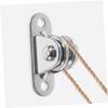 4-Piece Steel Bearing Pulley Blocks, Silver view 4