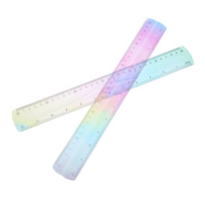 iplusmile Soft Flexible Rulers, 2-Pack PVC Plastic Rulers, 30 cm