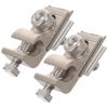 ibasenice 4 Sets Solar Panel Grounding Clamps, Silver, 2 Pieces × 4 view 3