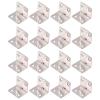 Veemoon 16-Piece Stainless Steel Angle Bracket Set, Sturdy Corner Braces for Furniture and Shelves, Stable and Easy to Install view 1