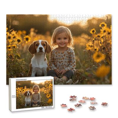 Personalized 5,000-Piece Wooden Photo Puzzle with Custom Gift Box, D-56