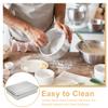 Ciieeo Stainless Steel Tiramisu Baking Pan with Lid, Rectangular, Silver view 3