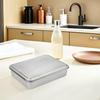 Ciieeo Stainless Steel Tiramisu Baking Pan with Lid, Rectangular, Silver view 4