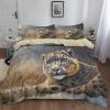 Soft Sand Duvet Cover Set 180 x 200 cm, Snow Landscape Leopard Design view 2