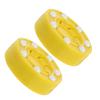 HEMOTON 4 Sets Roller Hockey Pucks, Yellow PP, 2 Pieces × 4 view 2