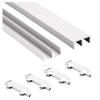 Acrylic Glass Sliding Door Track, Double Track, Aluminum Alloy, 180 cm/70.9 in view 1