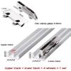 Acrylic Glass Sliding Door Track, Double Track, Aluminum Alloy, 180 cm/70.9 in view 2