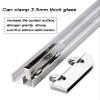Acrylic Glass Sliding Door Track, Double Track, Aluminum Alloy, 180 cm/70.9 in view 4
