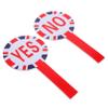Gadpiparty 3 Sets Handheld Yes/No Voting Paddles, Dry-Erase Foam Board view 3