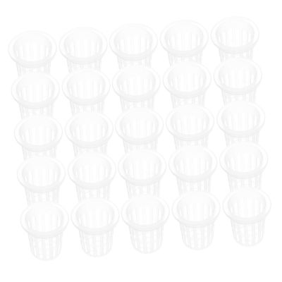 UKCOCO 50-Pack Hydroponic Net Pots with Slotted Design and Wide Rim