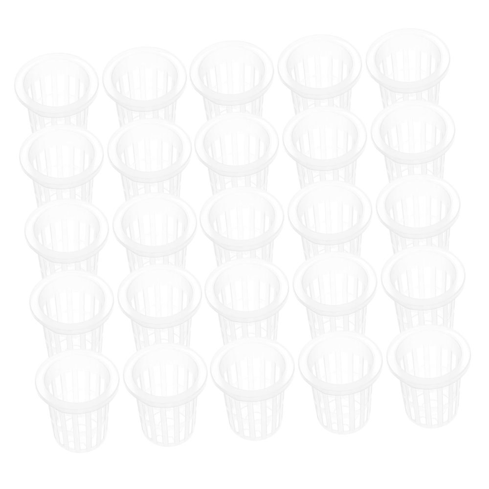 UKCOCO 50-Pack Hydroponic Net Pots with Slotted Design and Wide Rim