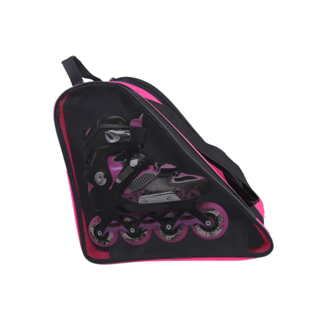 ibasenice Roller Skate Bag for Kids, Triangular, Pink, Oxford, Outdoor