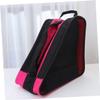 ibasenice Roller Skate Bag for Kids, Triangular, Pink, Oxford, Outdoor view 3
