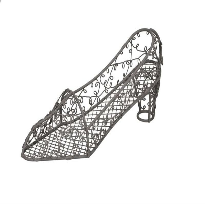 Gwenys Haus Wire Shoe Planter, 19 cm
