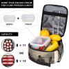 SMAZDFXX Insulated Lunch Bag with Astronaut Design, Bottle Holder and Bento Box Compartment view 3