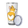 YFSGDLBN Cute Corgi Butt Printed Car Tumbler, 590 ml view 2