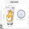 YFSGDLBN Cute Corgi Butt Printed Car Tumbler, 590 ml view 4