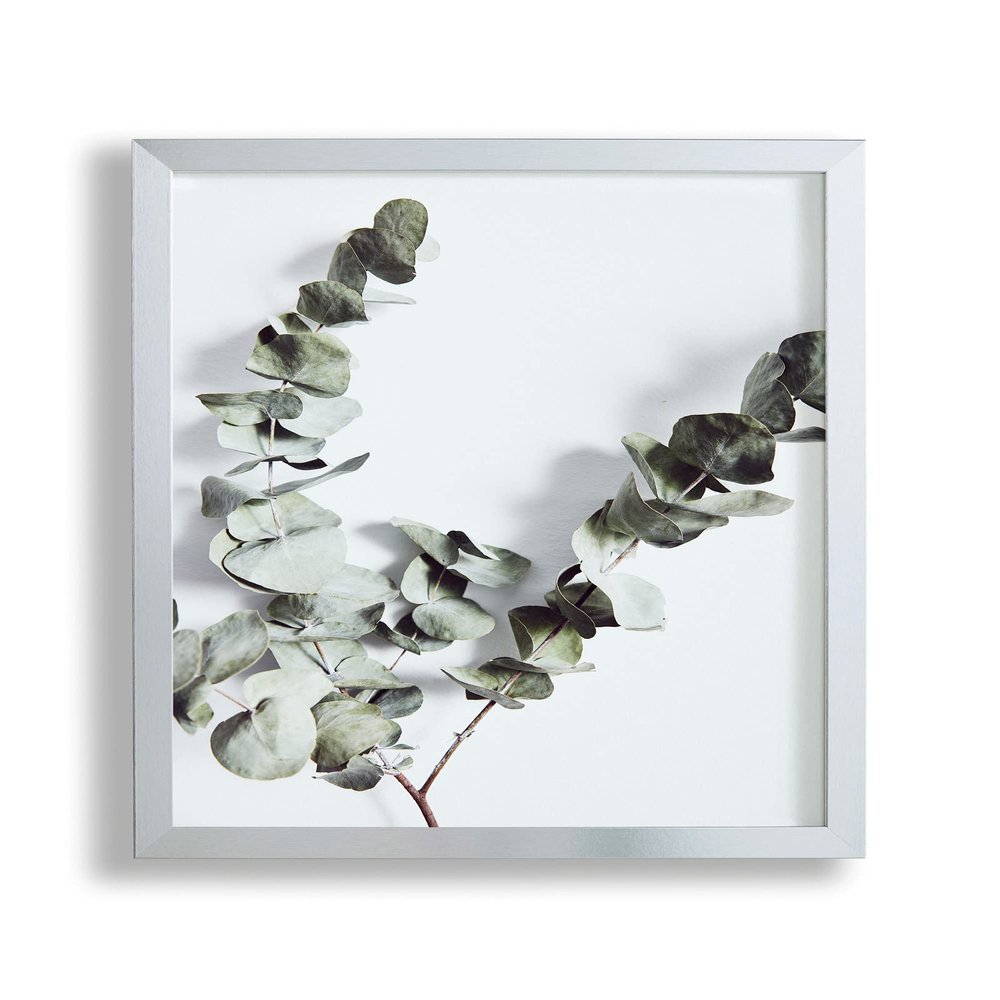 VO design Benno MDF Wood Frame for 63 x 64 cm Picture, Brushed Aluminum Finish, Acrylic Glass