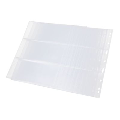 Veemoon 10-Piece Paper Currency Album Pages with Transparent Pockets