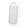 ERINGOGO 3-Piece HDPE Reagent Bottles with Screw Caps, Leakproof, White view 3