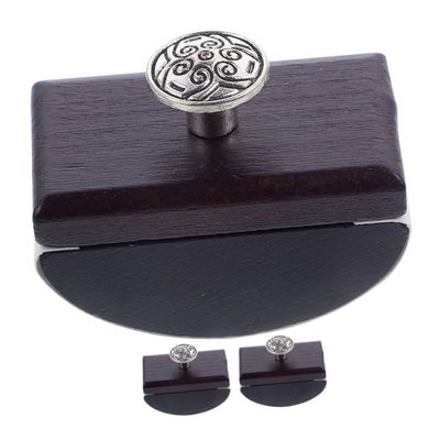 Happyyami Rocker Blotters, 3-Piece Wooden and Aluminum Calligraphy Ink Absorbers