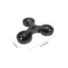 Stair-Climbing Cart Wheels, 1 Pair of Plastic Triangular Wheels view 2